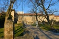 AjdovÃÂ¡ÃÂina, Slovenia - March 27 2022: View of the ruins of the old Castra ad Fluvium Frigidum Royalty Free Stock Photo